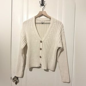 Ribbed cardigan